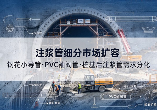 宝兴注浆管细分市场扩容，隧道钢花小导管、PVC 袖阀管、桩基后注浆管需求分化